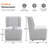 Fully Assembled Dining Chairs With Casters, Upholstered Solid Wood Side Chair Set Of 4 For Dining Room, Living Room, Dressing Room-441741357