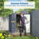 Metal Lean-to Storage Shed Multiple Sizes