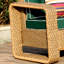 59.06'' Wide Rectangle Wicker Loveseat with Cushions