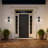 Winston LED Wall Lantern with Mouth-Blown Hammered Glass, 3-CCT Selectable, Dimmable, Wet Rated-74321570
