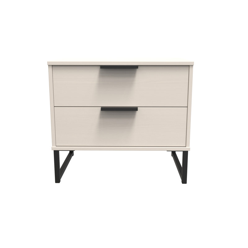 Turah 58cm W Manufactured Wood Bedside Table, Kashmir Ash