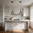 Contemporary 3-Light Adjustable Spotlight Pendant, Matte Black & Brushed Copper Hanging Lamp