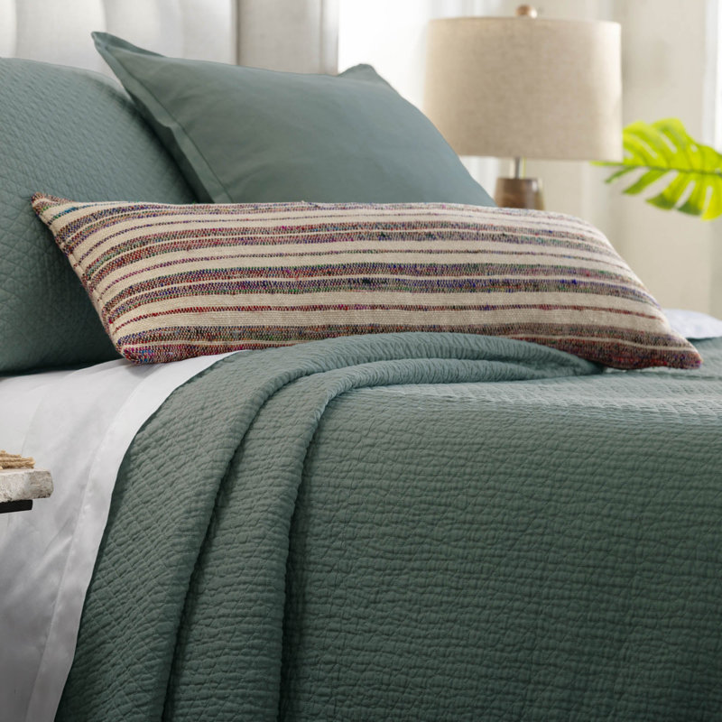 Lima Striped Down Reversible Throw Pillow, 14"H x 36"W