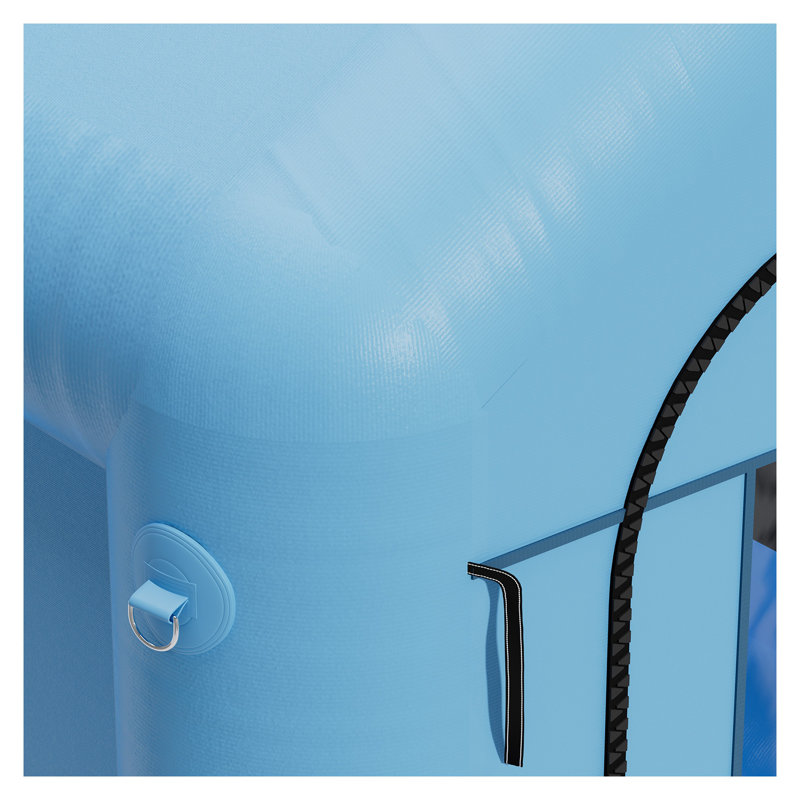 Cabine de peinture gonflable portable avec double système de filtre et puissant ventilateur - Tente de cabine de pulvérisation professionnelle pour les projets d'automobile, de mobilier et de bricolage