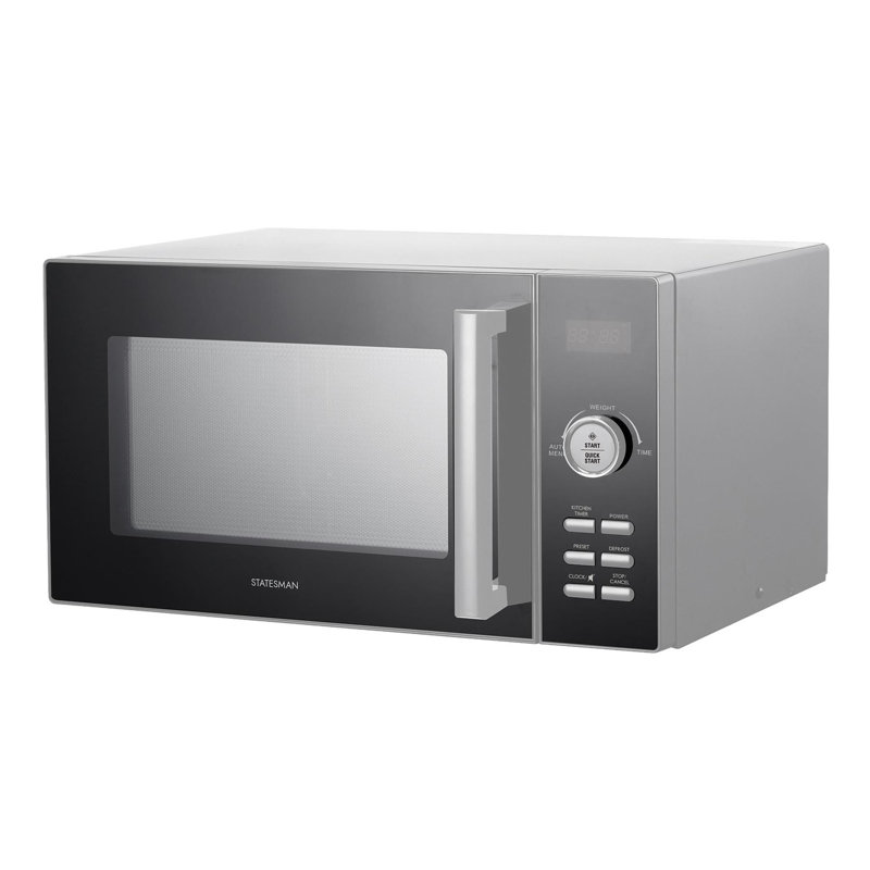 Statesman 23L 900W Digital Solo Microwave Silver, Silver