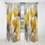 Palmier tropical Ginkgo Artwork III - rideau palmiers - rideau occultant floral - 1 panneaux-1679680078