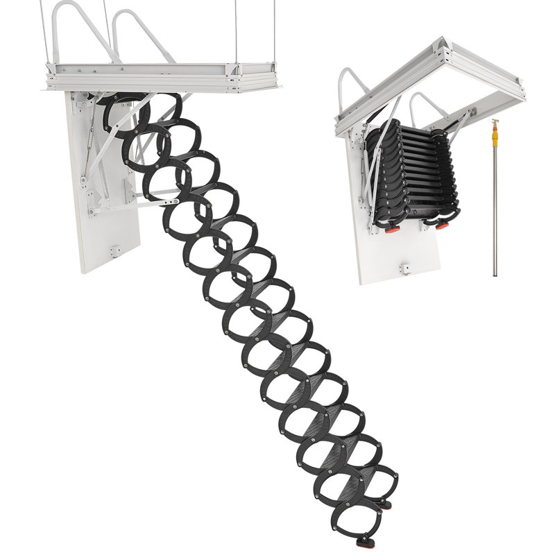 13 - Step Steel Lightweight Folding Attic Ladder