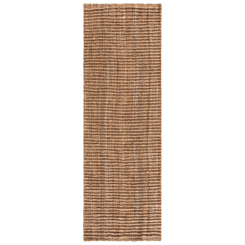Alda Erroll Pollux Machine Made Power Loom Jute Area Rug, Runner 2'6" x 8'