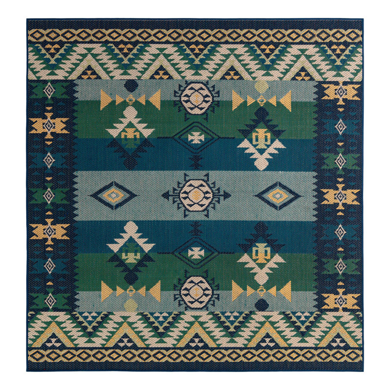 Ciudad Marlenia Indoor/Outdoor Area Rug, Carré 7 pi 10 po
