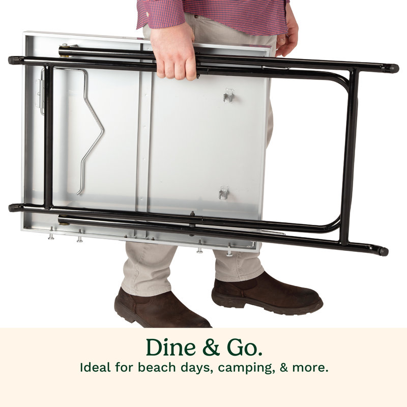 Portable Steel Folding Prep Table and Grill Stand