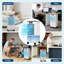 Refroidisseur d'air par évaporation 7L, refroidisseur portatif 3-en-1, 3 vitesses, minuterie 12H, télécommande, oscillation à 80 °, réservoir de 1,85 gallons