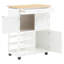 Fenn Solid Wood Top Kitchen Cart