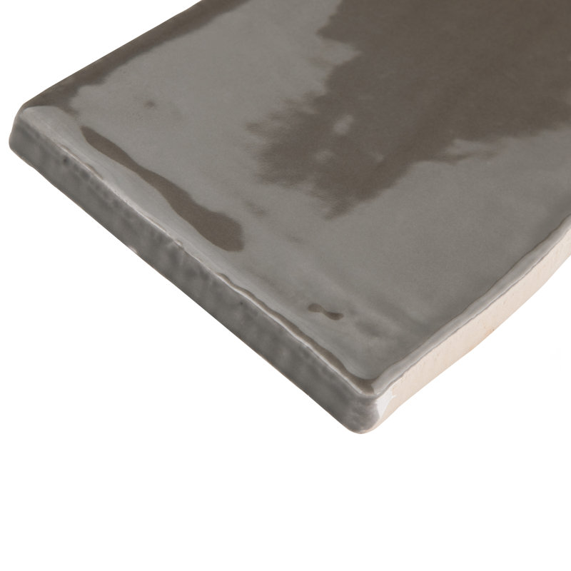 Chester 3" x 12" Ceramic Subway Wall Tile, Graphite Gray