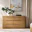 Commode à 6 tiroirs en bois de chêne avec plateau à bijoux amovible Waynesville-2142705232