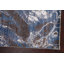 Tapis de couloir gris / bleu noué à la main de conception unique 3 pi x 12 pi 3 po New Age
