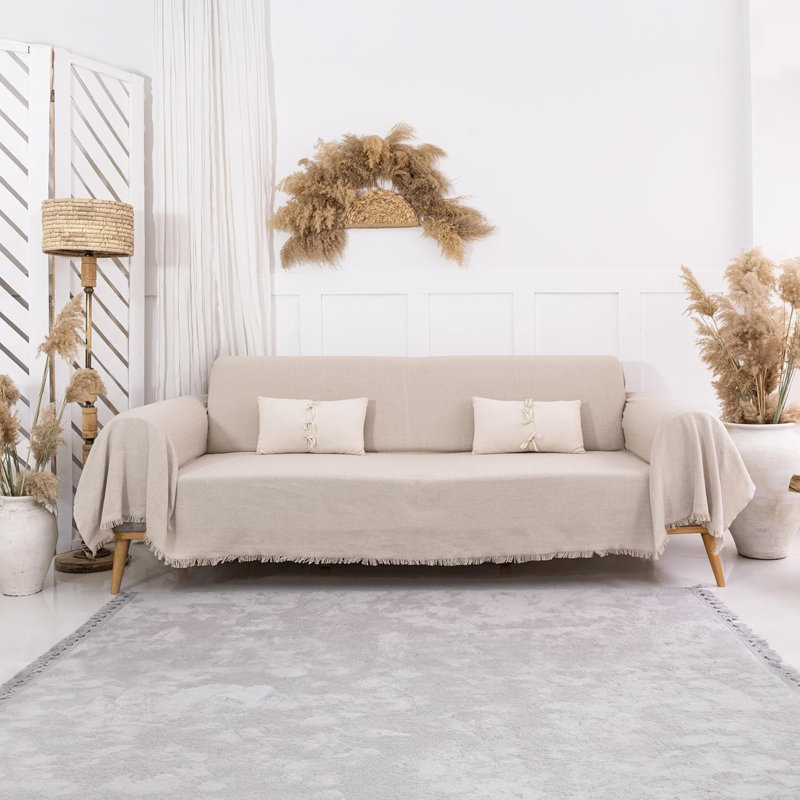 Cotton Box Cushion Sofa Slipcover