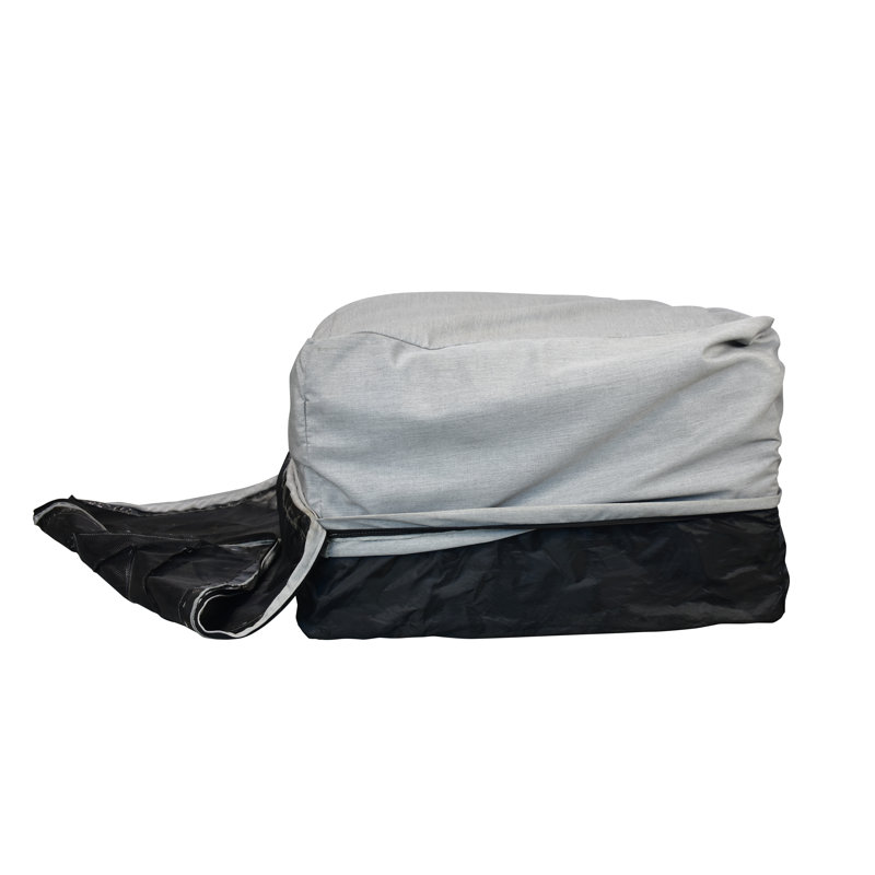 Repose-pieds extérieur Labraya avec coussin Sunbrella, Toile granit Sunbrella®