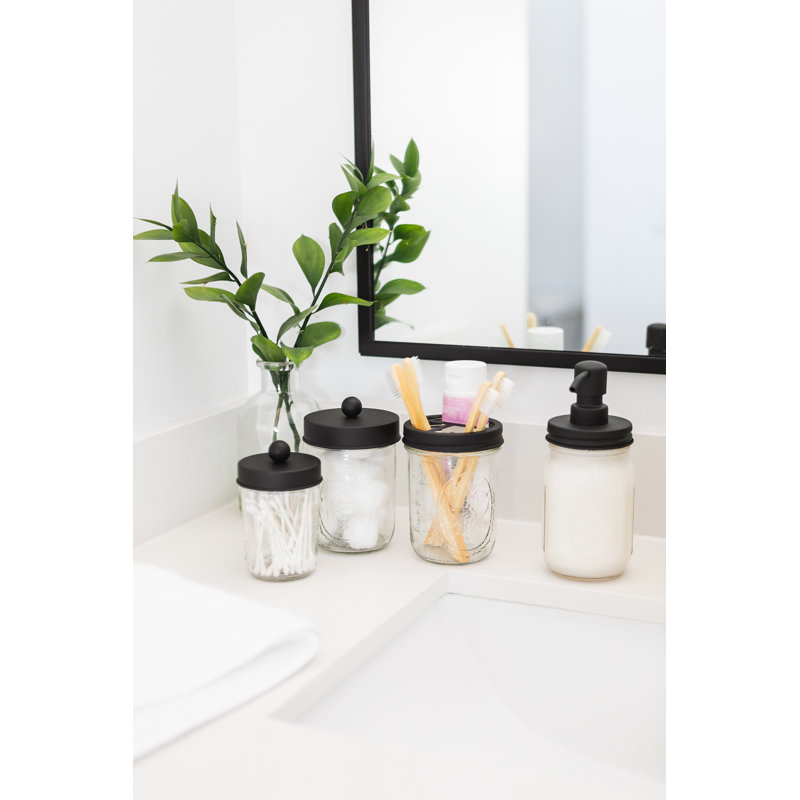 Bathroom Accessory Set, Black