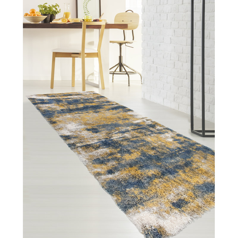 Alban Performance Abstract Indoor Rug, Runner 2'6" x 8'