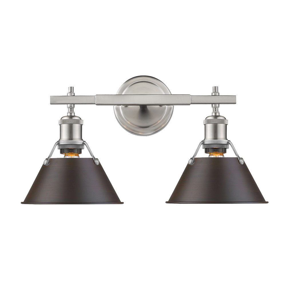 Weatherford 2 - Light Dimmable Vanity Light Trent Austin Design® Shade 