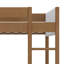 Lit mezzanine simple tapissier avec bureau Kimmberly