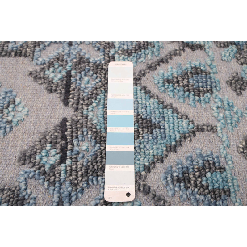 Tapis bleu Tangier 5 pi 5 po x 7 pi 6 po