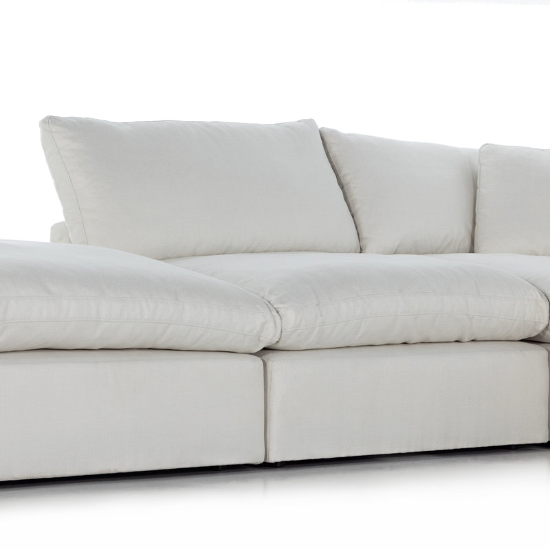 Stevie Modular Chaise Sectional, Anders Ivory Polyester