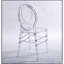 Chaise de mariage, chaise de salle à manger, ensemble de 4, siège en plastique