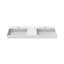 Plateau de meuble-lavabo double 60 po avec lavabo Amelia-50888796