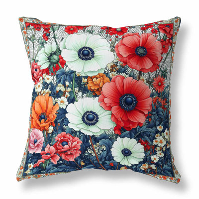 Floral Array Indoor/Outdoor Pillow
