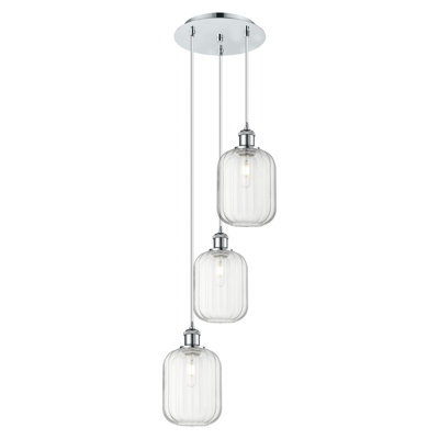 Luminaire suspendu suspendu à cordon 3 lumières Ballston - Alyette