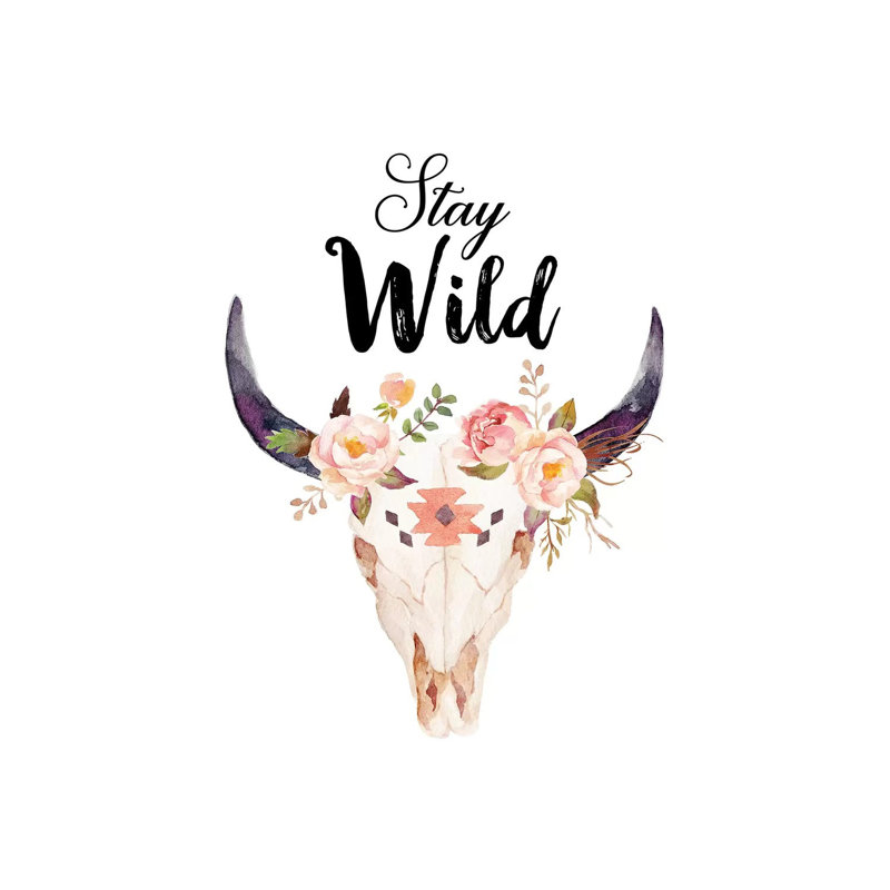 Stay Wild - Print on Canvas, 101.6cm H x 66.04cm W x 3.81cm D, Wrapped Canvas