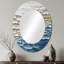 Miroir mural blanc et bleu Coastal Mosaic IV - Coastal-888754712