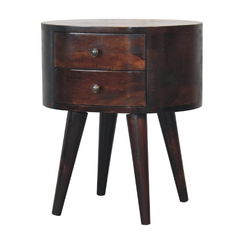 Keven 45cm W Solid Wood Bedside Table