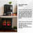 Blasko 23.62'' W Brown Electric Stove