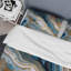 Ensemble de housse de couette en microfibre / polyester Blue and White Marble Dreams-1214965963
