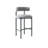 30" Bouclé Upholstered Bar Stool with Curved Low Back and Metal Frame-1794319871-1794319865