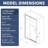 44-48" W X 71" H Piovt Swing Glass Shower Door Pivot Frame Sliding Shower Door With Clear Glass-111621811