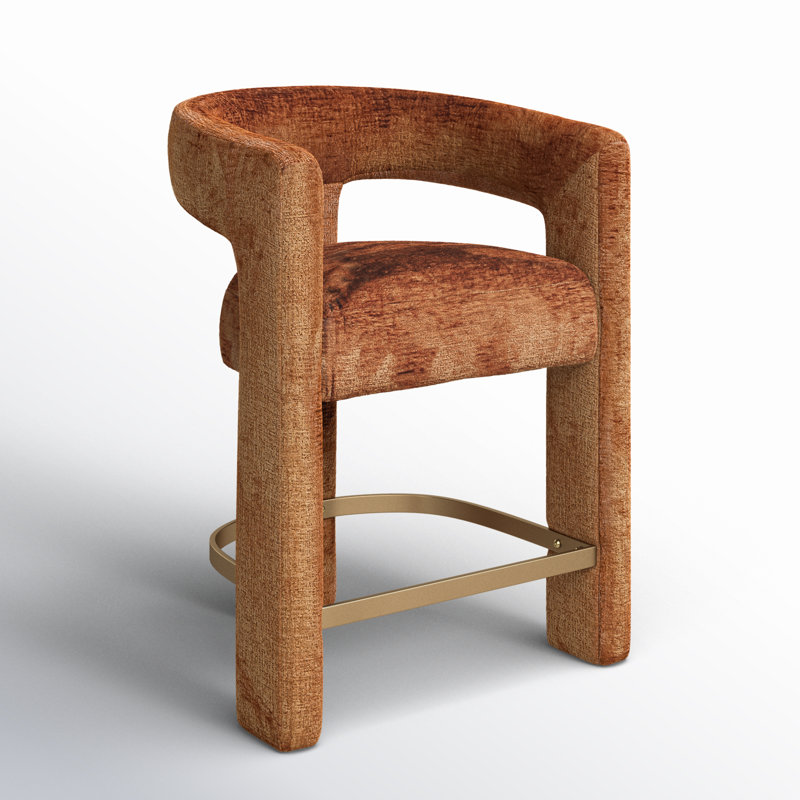 Darlington 24'' Counter Stool, Gwen Rust Microsuede