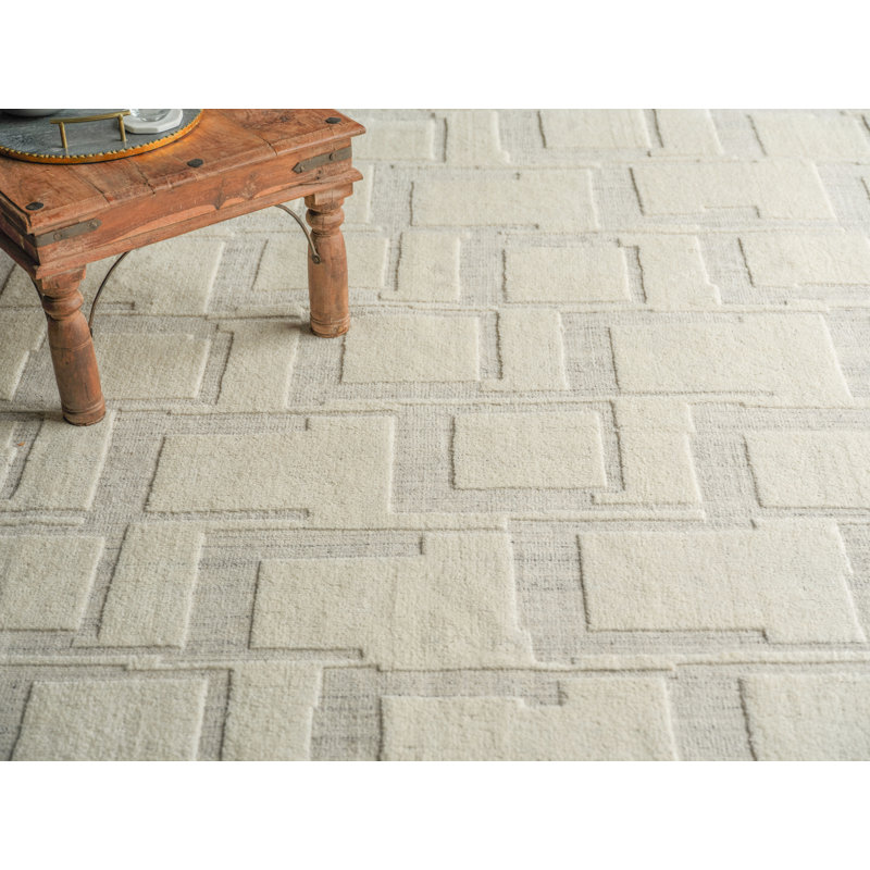 Malmo hand-knotted New Zealand Wool Ivory/Beige/Taupe Area Rug, 14'X18'