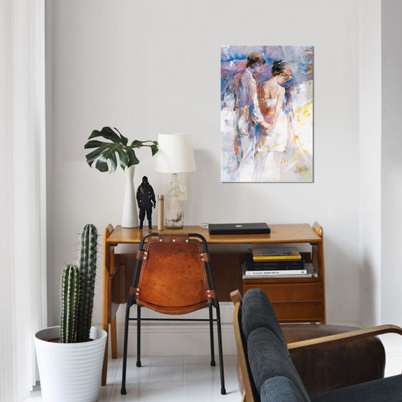 « my love i », impression sur toile, H 12 po x l 8 po x P 0,75 po, Toile tendue, Pas de tapis