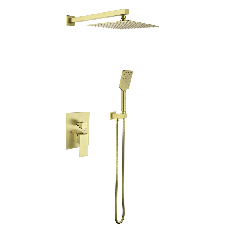All-In-One Kit with Rough in-Valve, Brushed Gold
