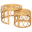 Ensemble de 2 tables basses en rotin naturel Damont