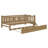 Wood Platform Bed With Guardrail And Trundle-427962839