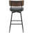 Swivel Upholstered Counter Stool with Metal Frame-1034074928