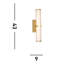 Aaidah Mild Steel LED Flush Mounted Sconce-1052042974