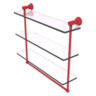Tablette flottante avec porte-serviettes 3 pièces Carolina