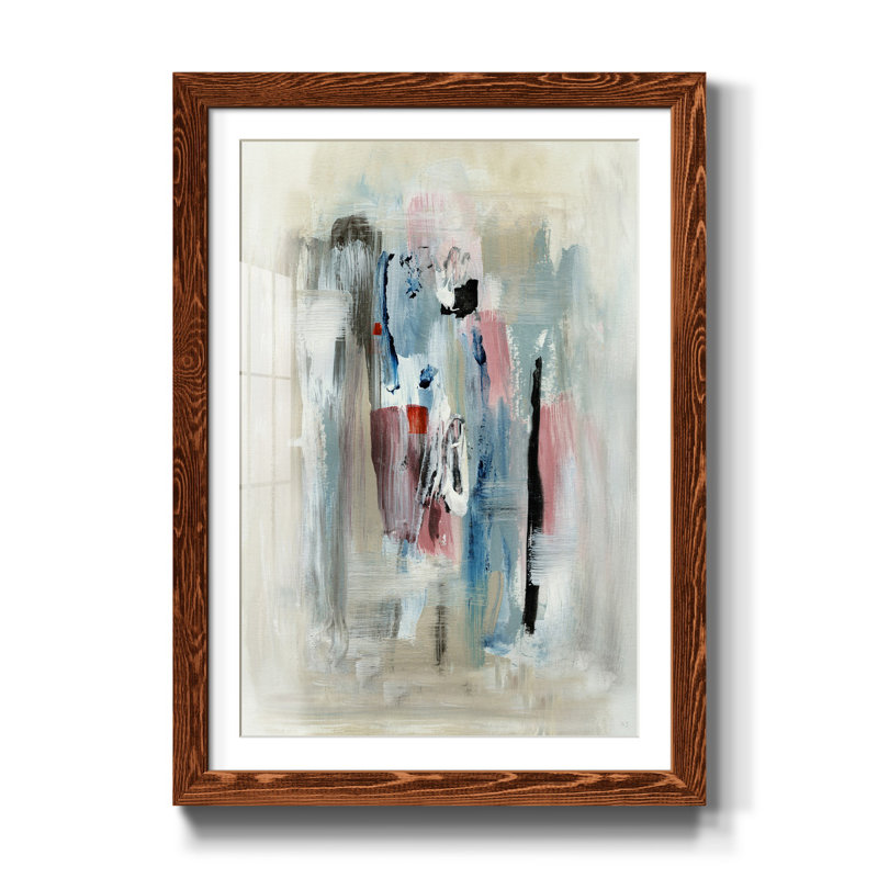 Mission Beach - reproduction d'art, H 37,5 po x l 27,5 po x P 1,5 po, Papier avec cadre érable, Blanc