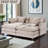 Chenille Modular Sleeper Sofa | Cloud Style Convertible Sectional Couch, Soft Fabric, Modern Living Room Furniture-1557527486