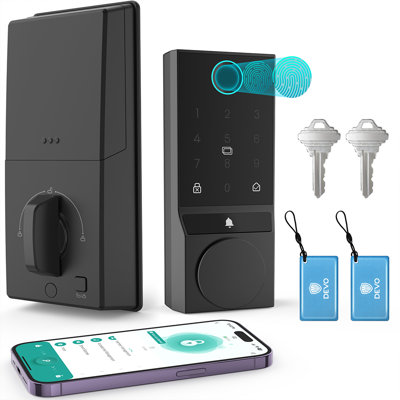 Smart Lock Touchscreen Single Cylinder Deadbolt with Smartkey Security